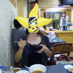 農田地 - 玉子かけご飯を楽しむ相方