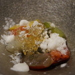 焼鳥 市松 - フルーツ盛合せ　ヨーグルトパウダー