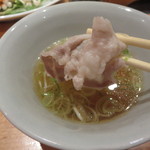 いちにいさん - 鰹だしで豚しゃぶを頂きます。