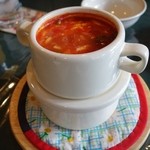 さらの木 - （2016/2月）朝食のチーズ入りミネストローネ