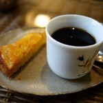 さらの木 - （2016/2月）ウェルカムスイーツの柑橘ケーキ