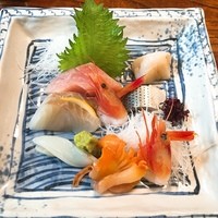 菊屋 - さしみ定食 (2500円) のお刺身