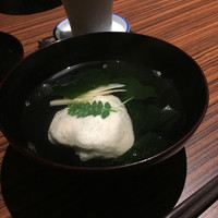 味あら井 - 蛤のすり流し(中に春キャベツ入り)
