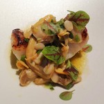 エクアトゥール - （2016.4)カサゴロースト、アサリと山菜のソース