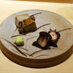 鮨 さいとう - たこの桜煮とえぞあわび