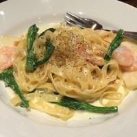 ブラッスリー エディブル - 菜の花と小エビのフェットチーネ