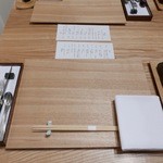 日本料理 e. - セッティング＠2016/3