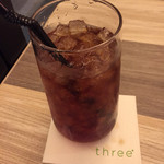 three* 京都三条店 - ドリンクはアイスティー