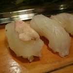 浅野寿司 - 白身にぎり３種