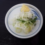 Tamura Seimenjo - 201604手打ちうどん\500 薬味