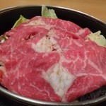 Shabu Zen Hanayukou - 国産牛のすき焼き。