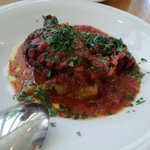 ピッツェリア&トラットリア チャオチャオ - 焼き茄子と蛸のトマト煮　蛸の足が大きい～