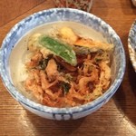 そば処 たてしな - ミニかき揚げ丼(桜えび)