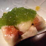 ひろ作 - 無花果の酢橘ジュレがけ