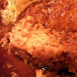 大阪トンテキ - では、実食です。ガーン、口に合いませんでした。最初は、まだ、食べれたんですが、途中から駄目になっちゃいました。