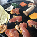 きじの松田屋 - 溶岩焼きでキジ肉を食す