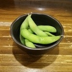 肝どん - 付きだしの枝豆♪