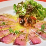 Today's fresh fish carpaccio