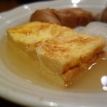 抜群に美味いたまご焼き！出汁が効いた薄塩加減のスープと抜群なコラボ