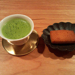 モーネ - 抹茶エスプレッソ(舞妓の茶本舗) フィナンシェ(2016.4月)