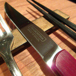 モーネ - 肉料理のナイフはブラジルのTRAMONTINA(2016.4月)