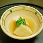 と村 - 樫原（かたぎはら）の筍の煮物、木の芽和え