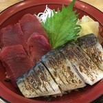 Maguroya - 日替わり丼（マグロと炙りサバ丼のセット）