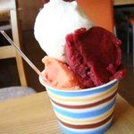 ジェラテリア ジェリーム - ﾖーｸﾞﾙﾄ、ﾀﾞﾌﾞﾙﾍﾞﾘー、ﾌﾞﾗｯﾄﾞｵﾚﾝｼﾞ