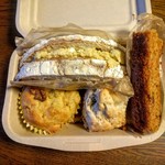 コマド - 今回のランチセット（サンドウィッチ・ケークサレ・スコーンサレ・おまかせお菓子）