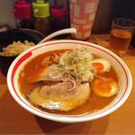 麺屋 すずらん - 裏メニュー  辛味噌 燻玉トッピング