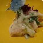 みこころや - (4/11)白ミル貝とセリと鯛の白子和え