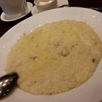 トラットリア グランボッカ - 【2016年4月】あさりと新たまねぎのクリームソースリゾット大盛