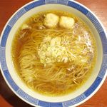 らーめん竹馬 - 鶏ごぼうのアップ