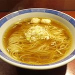 らーめん竹馬 - 鶏ごぼうのドアップ