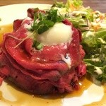 #3 AOYAMA TOKYO - ランチのローストビーフライス。肉がすごい。