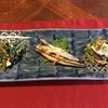 古都蕗 - 料理写真:前菜：白和え・キビナゴの三杯酢・ハンダマ(長命草)の胡麻和え