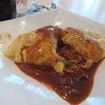 サンマルコ - モーニングオムライスハヤシの中