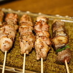 彩波 - 2016.4 べんけい（1串140円）、チレ（140円）