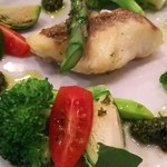 喜よ志 - 淡路鯛と春野菜のグリル ジェノベーゼ