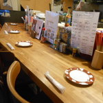 鉄板料理 風神 - 店内の風景　2016.4