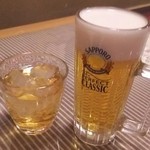 新サッポロ★食堂 - パーフェクトクラシック・白加賀梅酒ロック