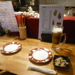 鉄板料理 風神 - 桜を見ながら散策の後、憩いのひととき　2016.4