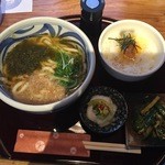 木乃香 - かすうどん＋卵かけごはんセット