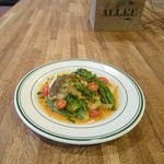 ALLEE RESTAURANT - 白身魚のポワレと旬野菜のスープ仕立て