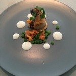 クラフタル - 2016年3月　桜の季節　新玉ねぎのタルト・ウニ・グリンピース