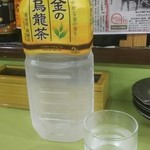 居酒屋山ちゃん - お水はこんな感じで出てきます(2016.04.07)