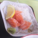 昼定食の刺身拡大(2016.04.07)