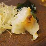 鮨 一新 - <'16/04/05撮影>一新特選コース 7560円 4品目 本ミル貝