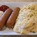 オレンチ カフェ - モーニング　追加ミニオムレツ・ウインナー