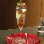 Matasaburo - チョコと渋川栗マロン　グレープフルーツのグラニテパフェ(2016,02)